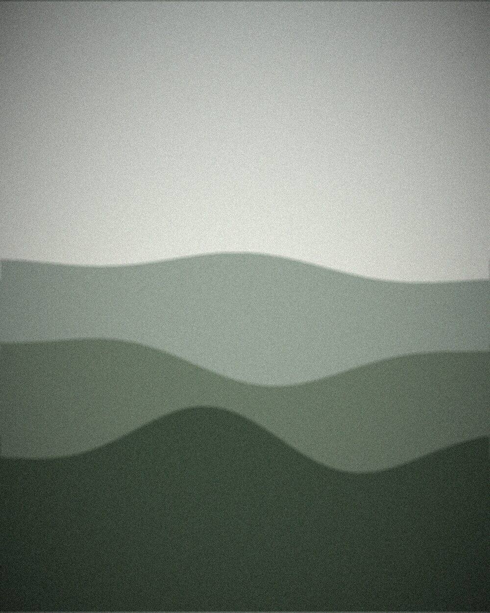 Ridges, one behind the other